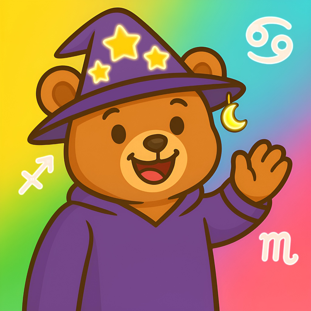 Teddy from Yap, an astrology and dream journal app